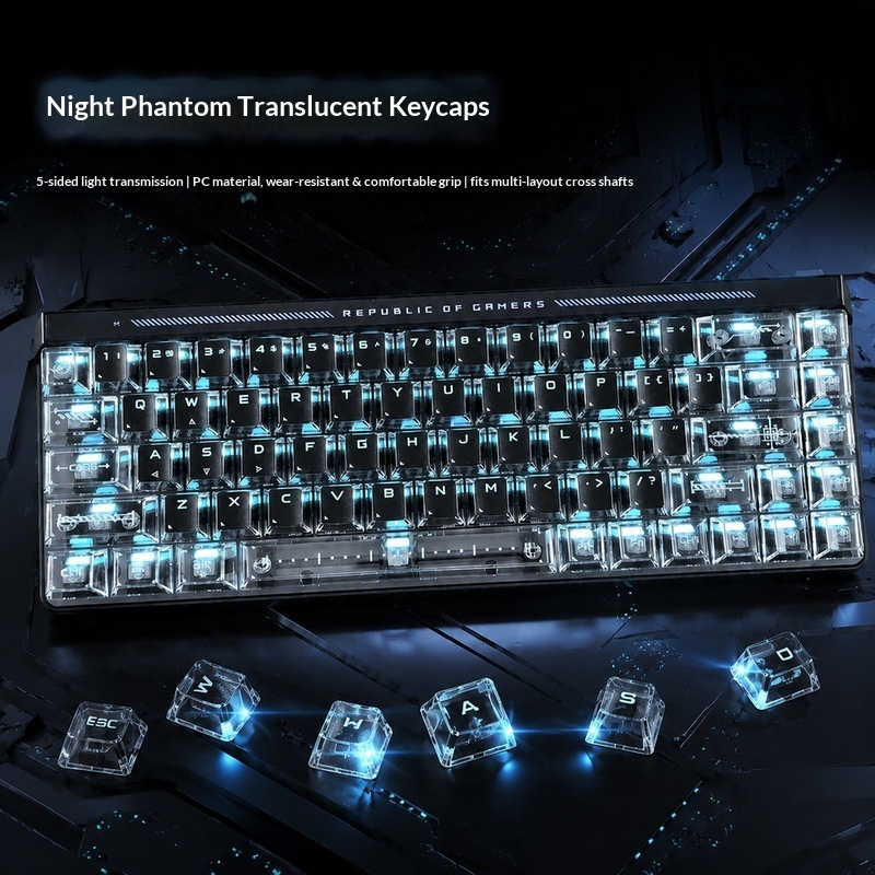 Transparent Backlit Keycaps OE - огляд і ціна Gaming Accessories Aesthetic