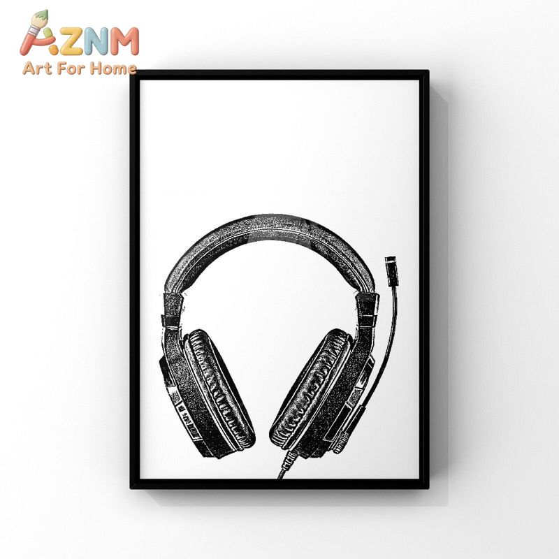 AZNM Black White Gaming Canvas - огляд і ціна Gaming Accessories For Room