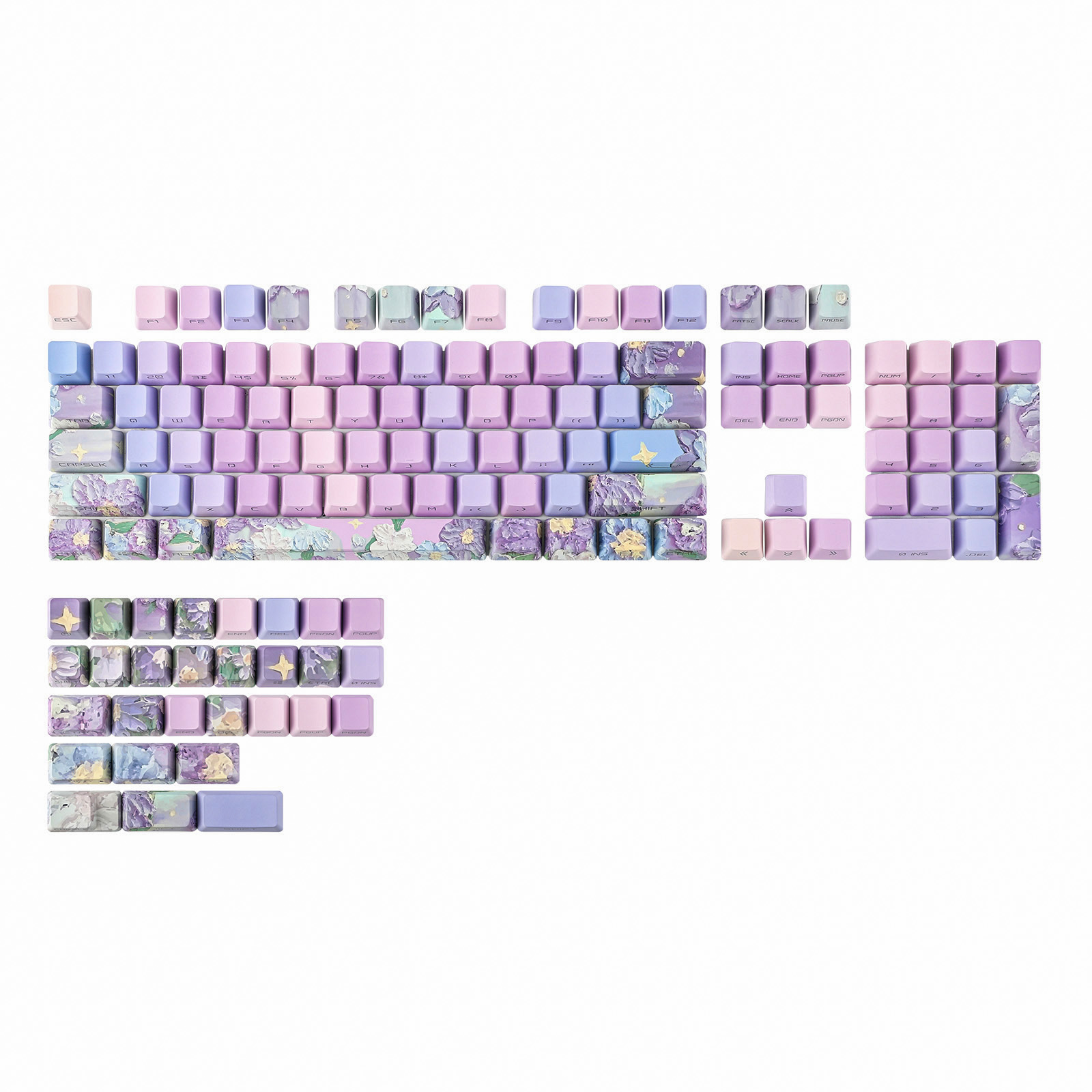 KiiBOOM Violet Keycaps Set 133 - огляд і ціна Gaming Accessories Aesthetic