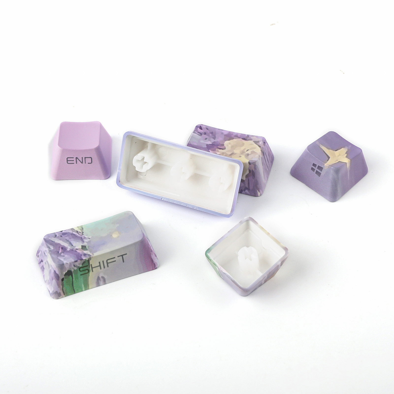 KiiBOOM Violet Keycaps Set 133 - огляд і ціна Gaming Accessories Aesthetic