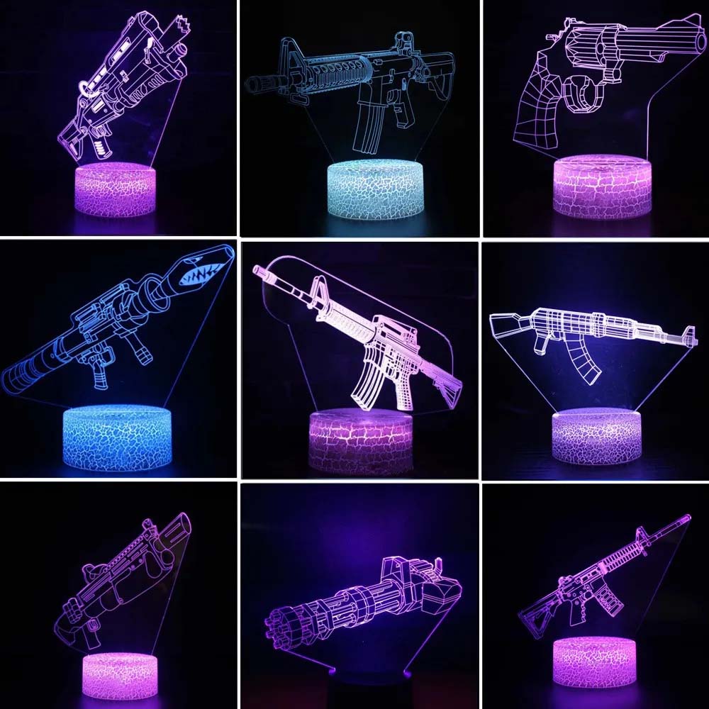 Game Rifle 3d Led Night Light  - огляд і ціна Accessories For Your Gaming Room