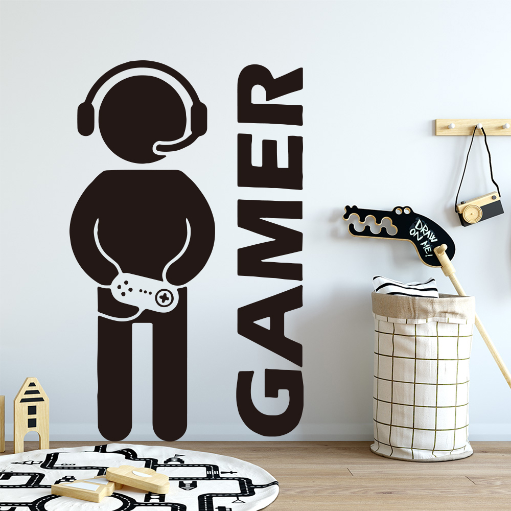 1pc Gamer Wall Art Decal For K - огляд і ціна Gaming Accessories For Room